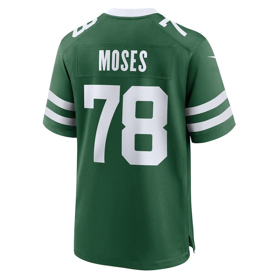 Morgan Moses 78 New York Jets Team Game Legacy Green NFL Jersey Men's