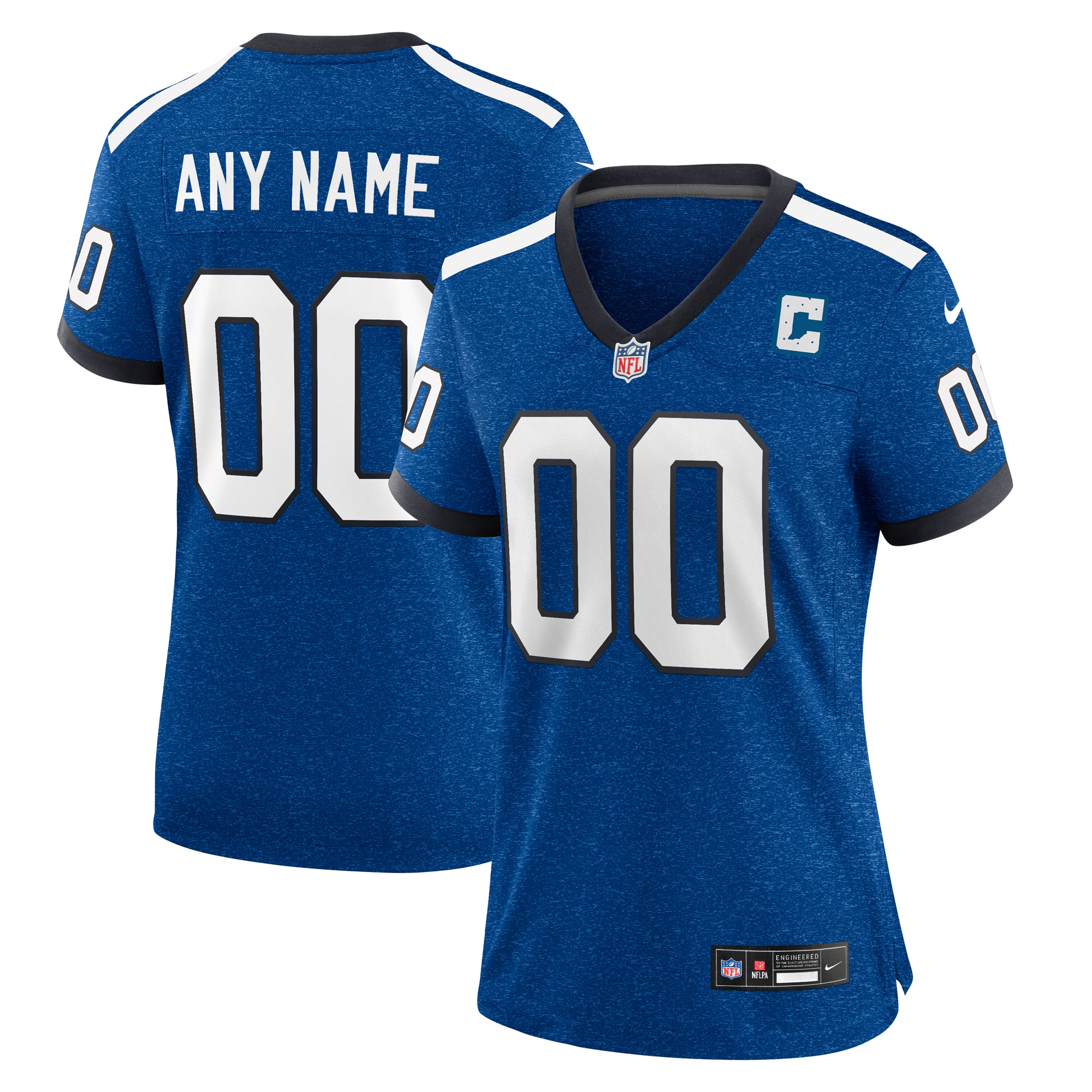 Indianapolis Colts Royal Indiana Nights Alternate Custom Game NFL Jersey Women's