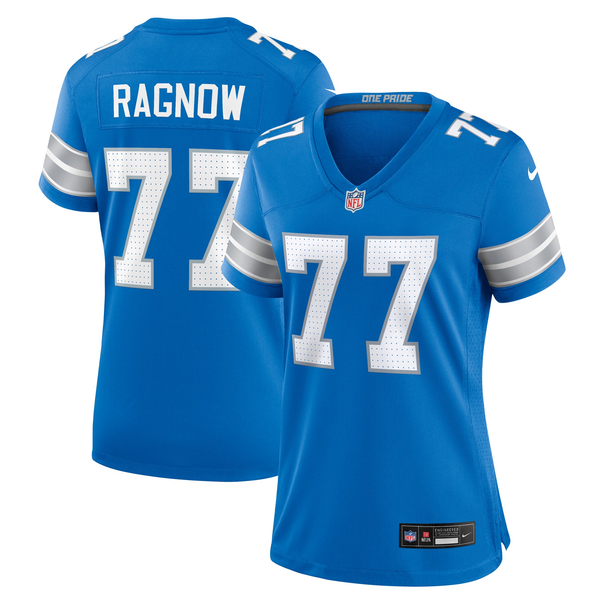 Detroit Lions Frank Ragnow Blue Team Game NFL Jersey Women's