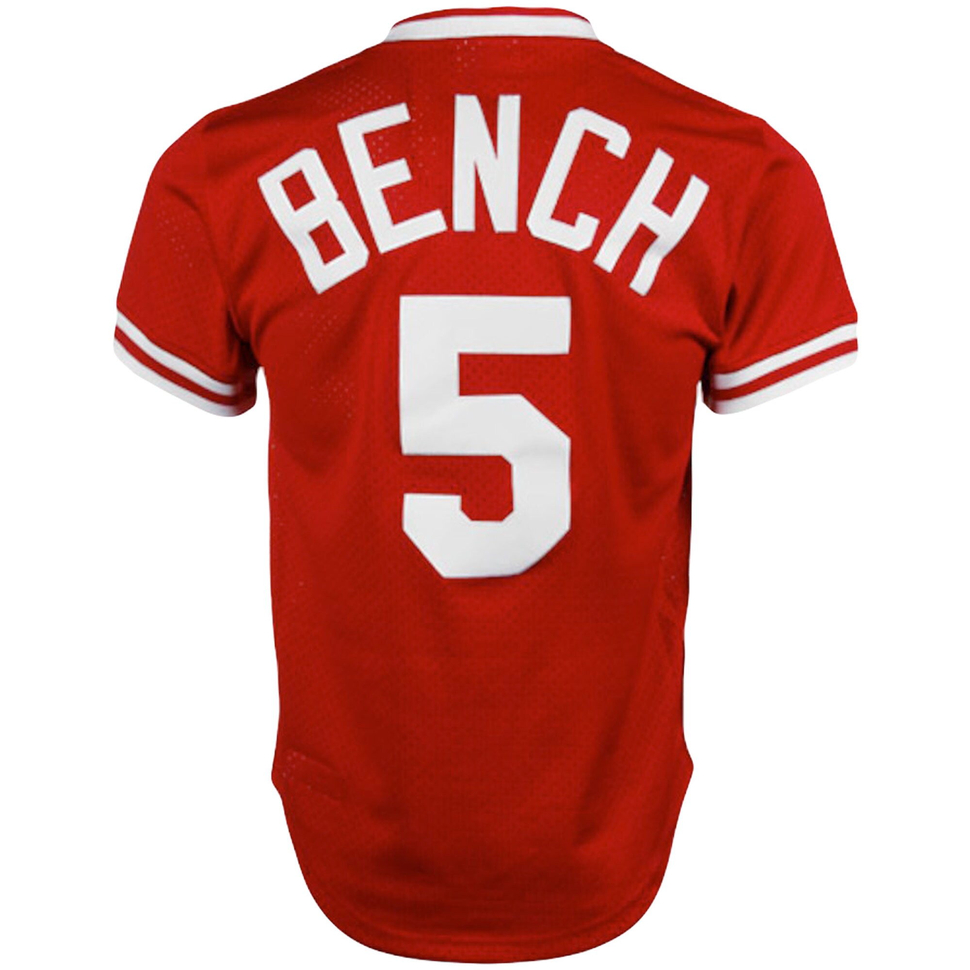 Cincinnati Reds Johnny Bench Mitchell Ness Red Cooperstown Collection Big Tall Mesh Batting Practice MLB Jersey Men's