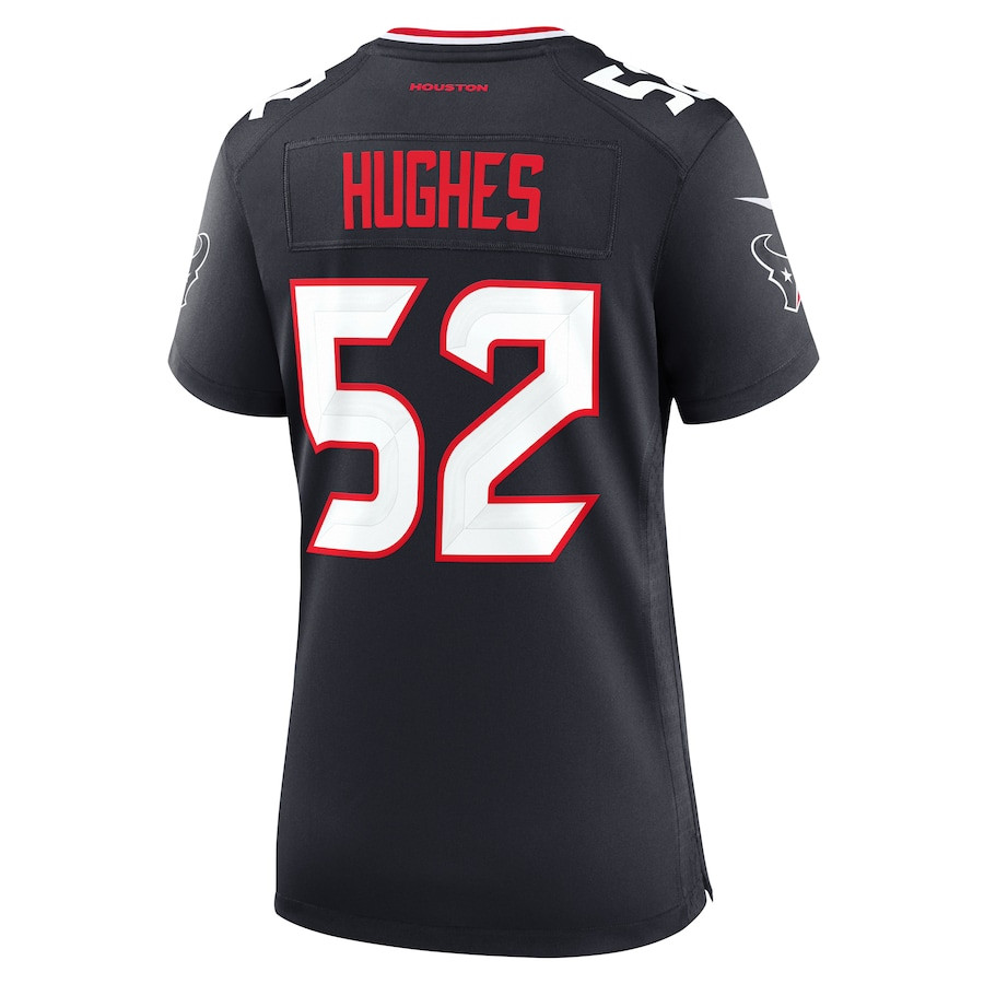 Jerry Hughes 52 Houston Texans Team Game Navy NFL Jersey Women's