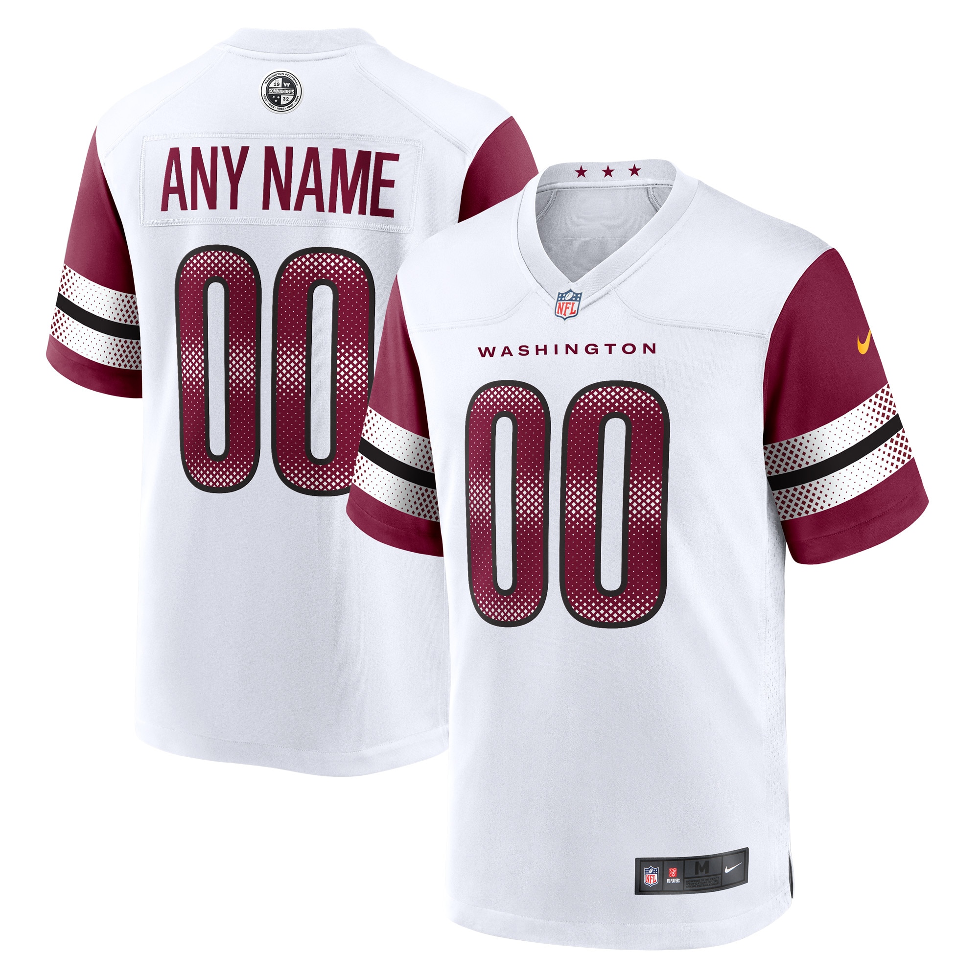 Washington Commanders White Game Custom Player NFL Jersey Men's