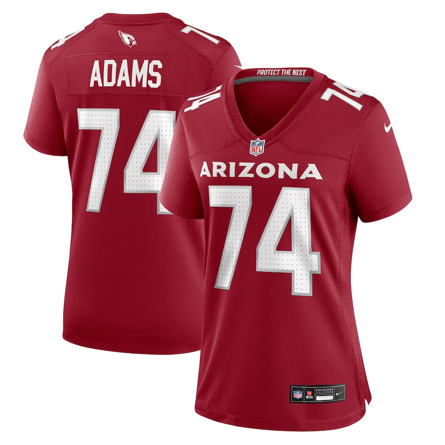 Isaiah Adams 74 Arizona Cardinals Game Cardinal NFL Jersey Women's