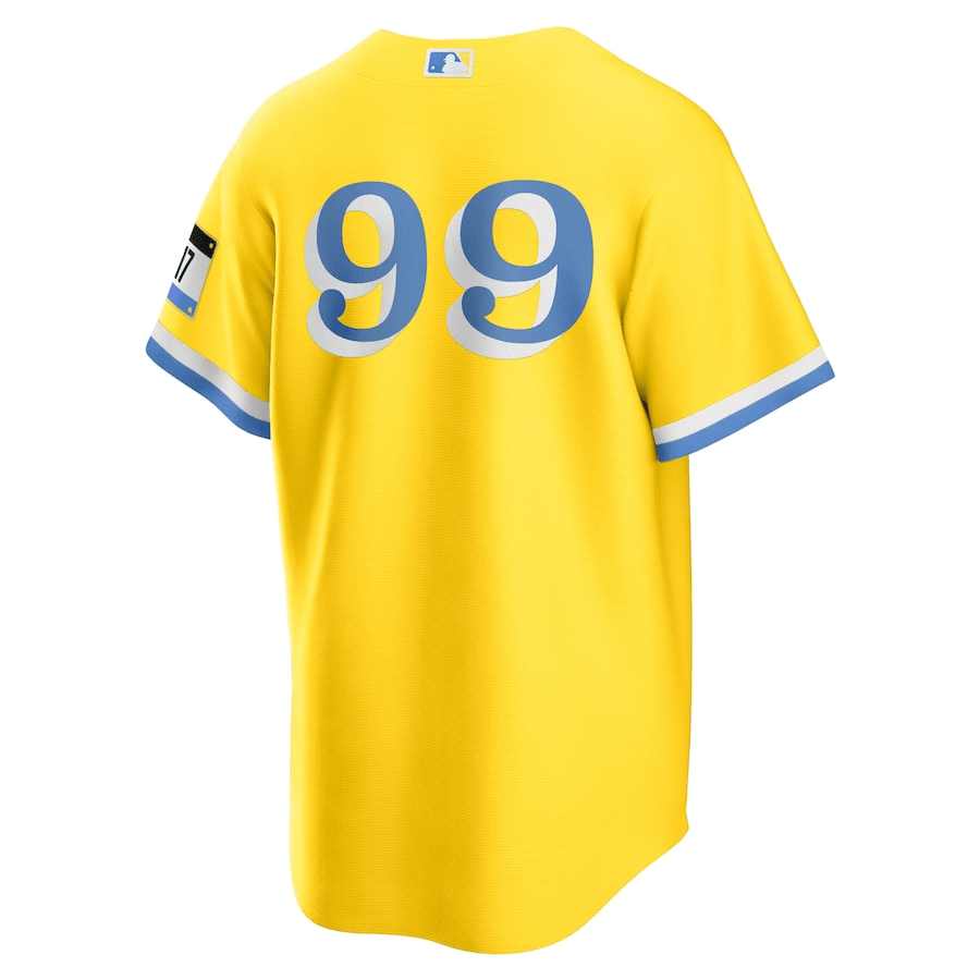 Alex Verdugo 99 Boston Red Sox City Connect Gold/Light Blue MLB Jersey Men's