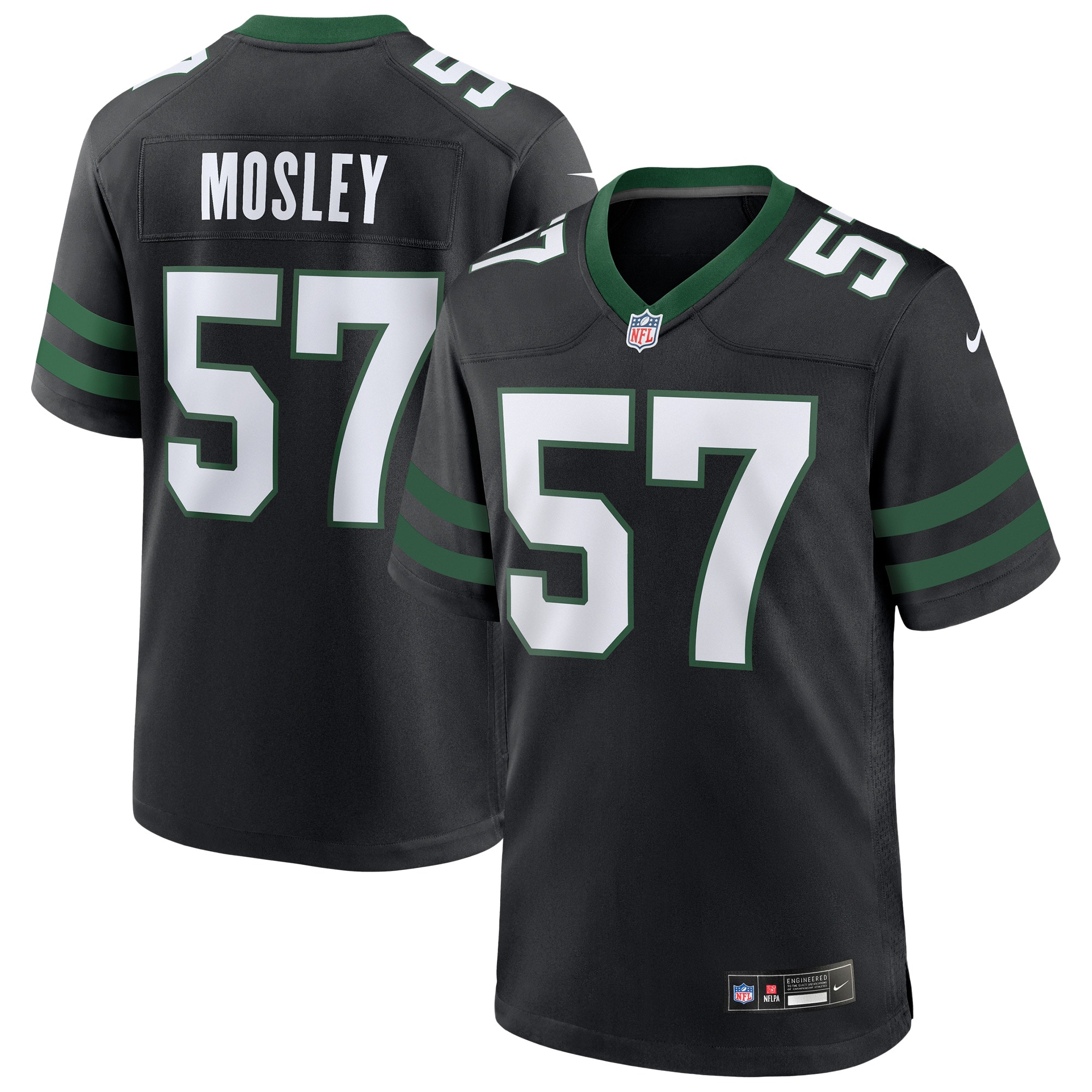 New York Jets C.J. Mosley Legacy Black Alternate Game NFL Jersey Men's