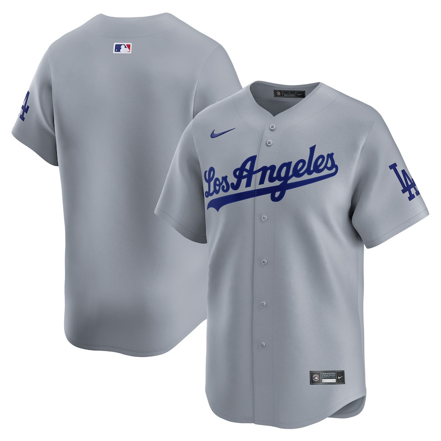 Los Angeles Dodgers Away Limited Gray MLB Jersey Men's