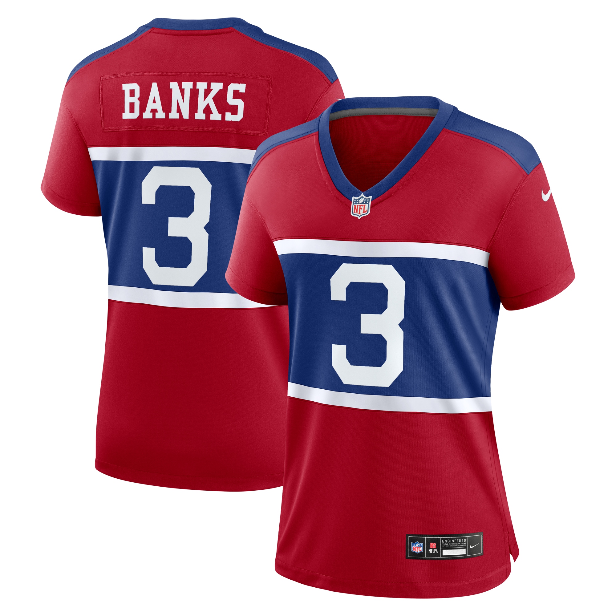 New York Giants Deonte Banks Century Red Alternate Player Game NFL Jersey Women's