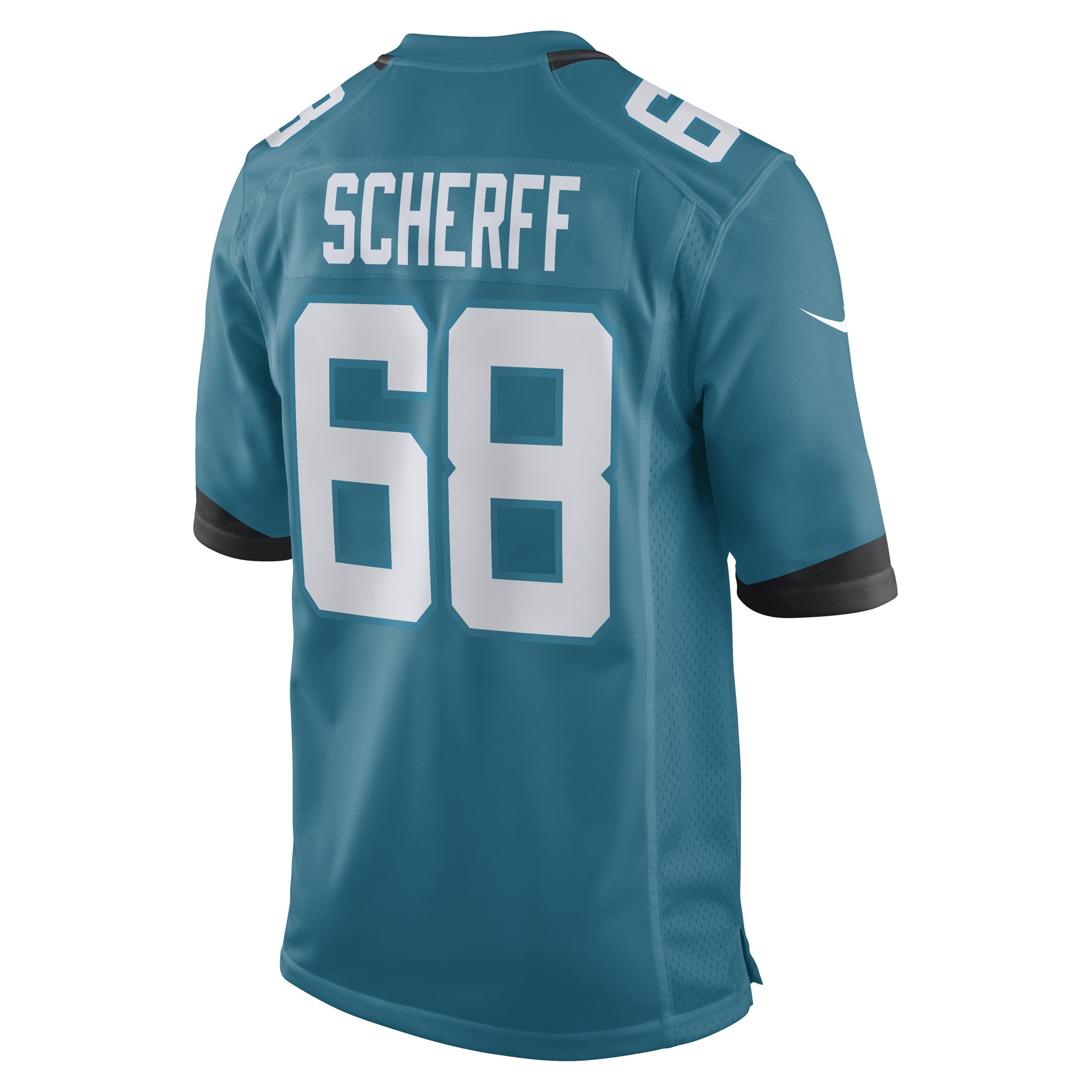 Jacksonville Jaguars Brandon Scherff Teal Game Player NFL Jersey Men's