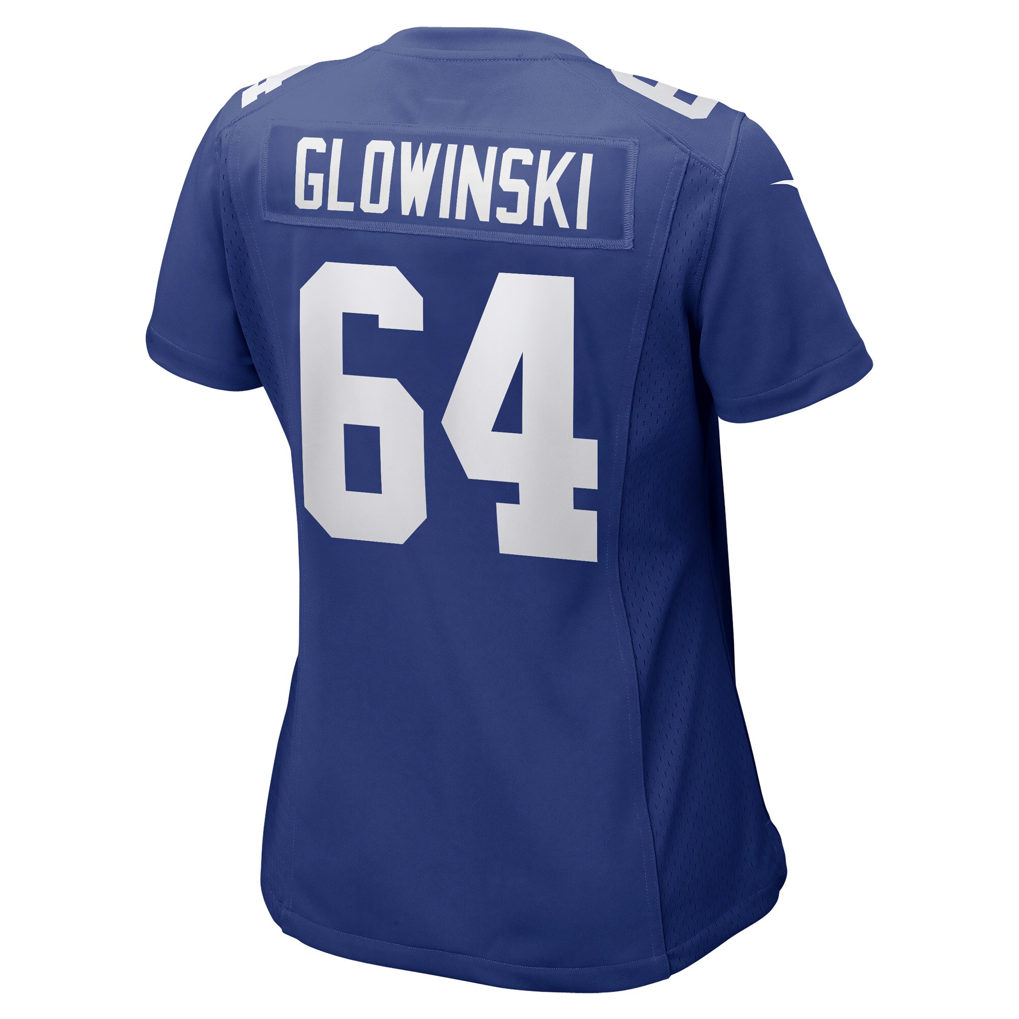 New York Giants Mark Glowinski Royal Game Player NFL Jersey Women's