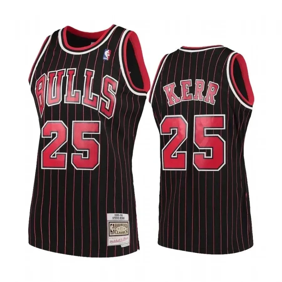 Chicago Bulls Steve Kerr Black NBA Jersey Men's