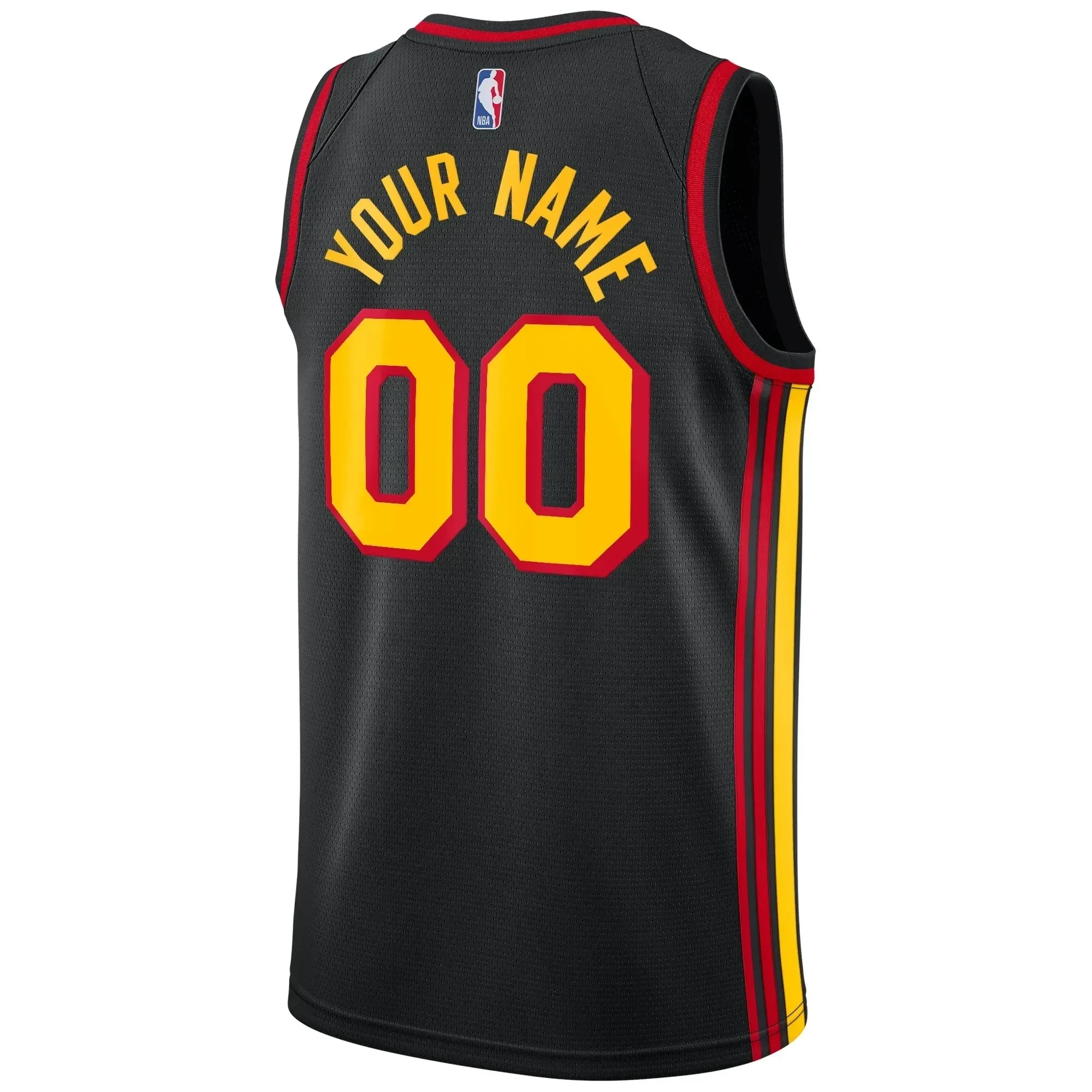Atlanta Hawks Swingman Custom Statement Edition Black NBA Jersey Men's