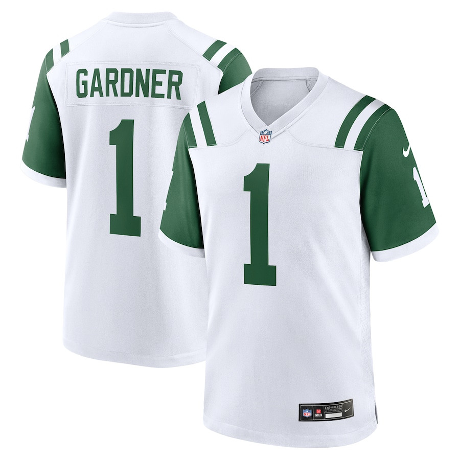 Ahmad Sauce Gardner 1 New York Jets Classic Alternate Game White NFL Jersey Men's