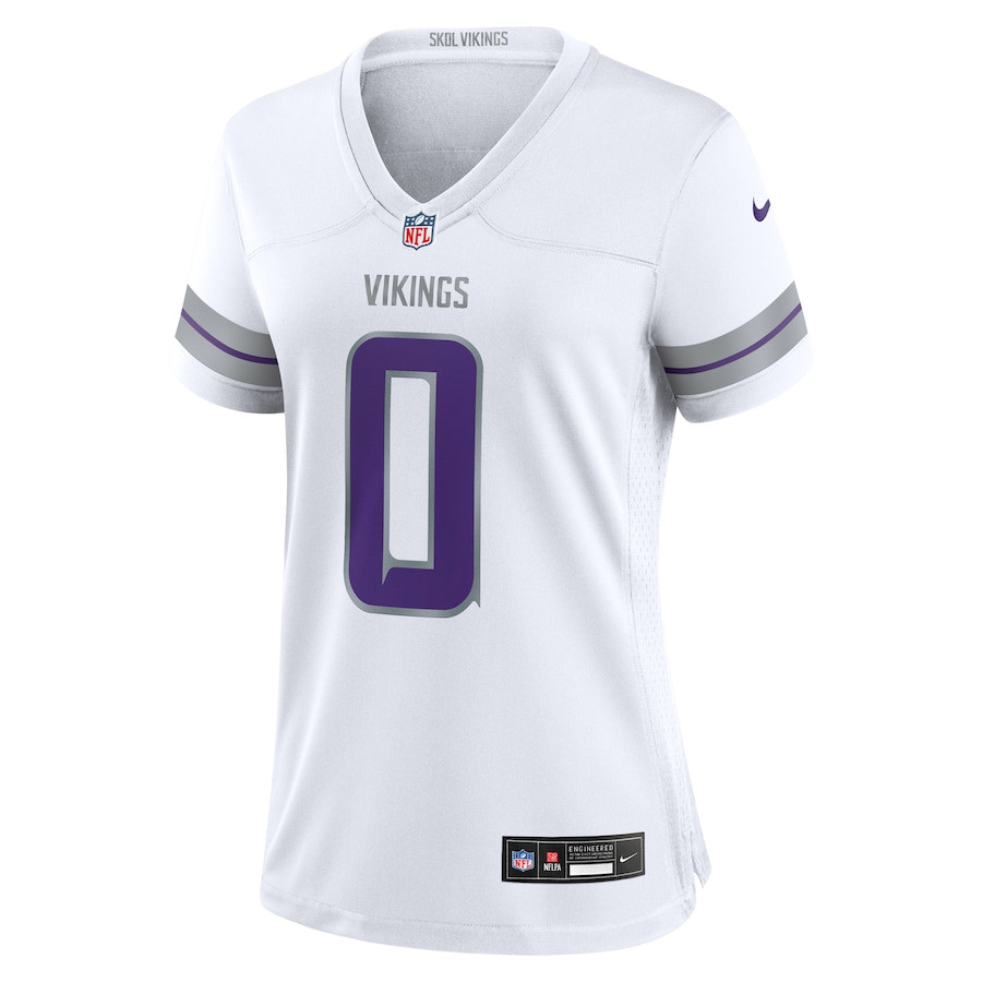 Ivan Pace Jr 0 Minnesota Vikings Alternate Game White NFL Jersey Women's