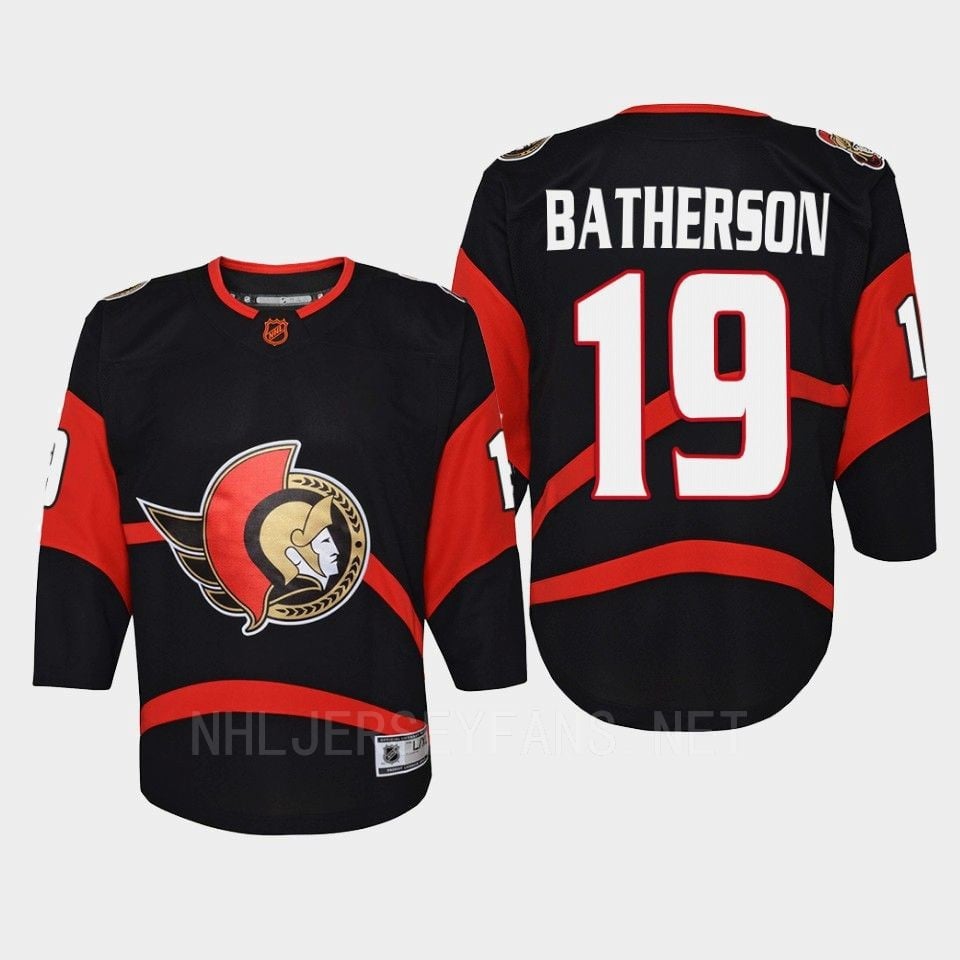 Drake Batherson 19 Ottawa Senators 2022 Special Edition 2.0 Retro Black NHL Jersey Youth