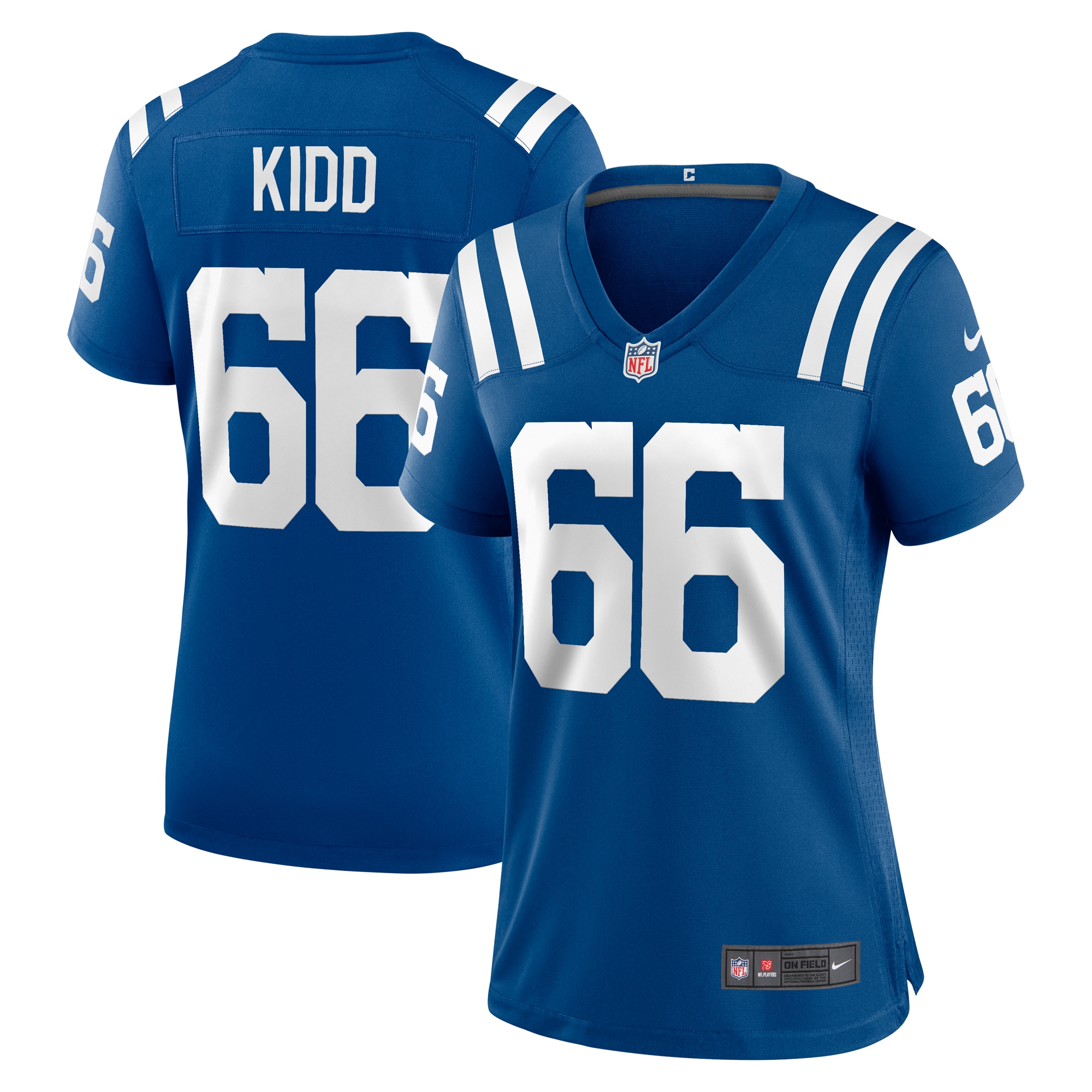 Indianapolis Colts Lewis Kidd Royal Game NFL Jersey Women's