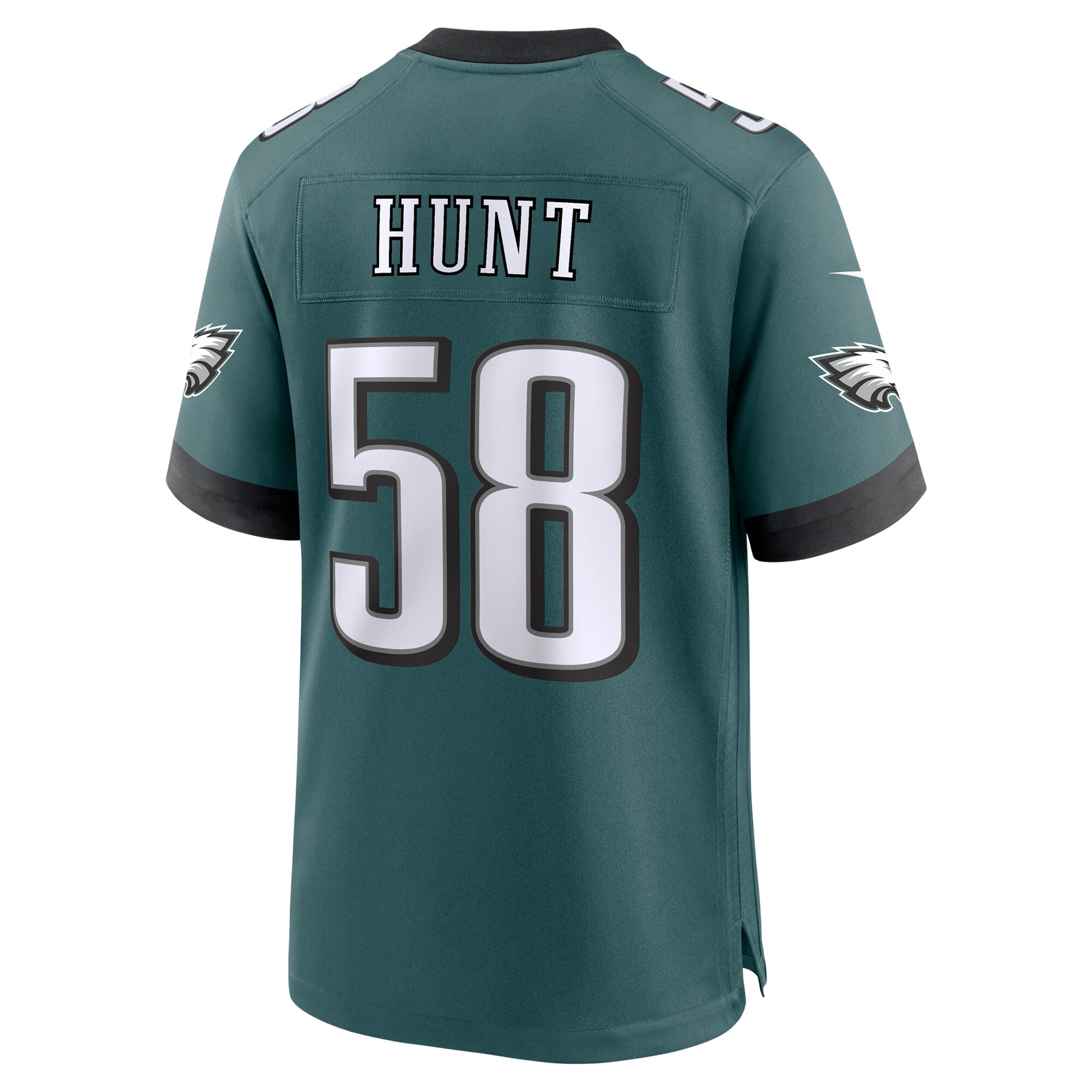 Philadelphia Eagles Jalyx Hunt Midnight Green Team Game NFL Jersey Men's