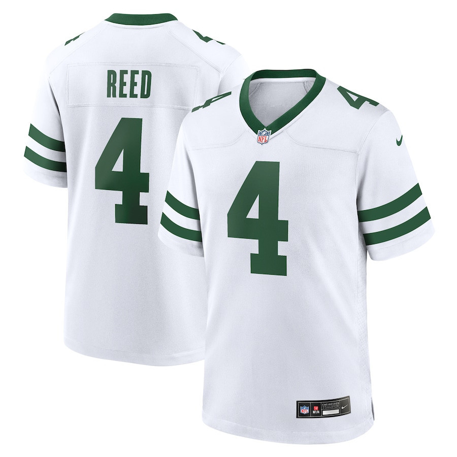 D.J. Reed 4 New York Jets Game Legacy White NFL Jersey Men's