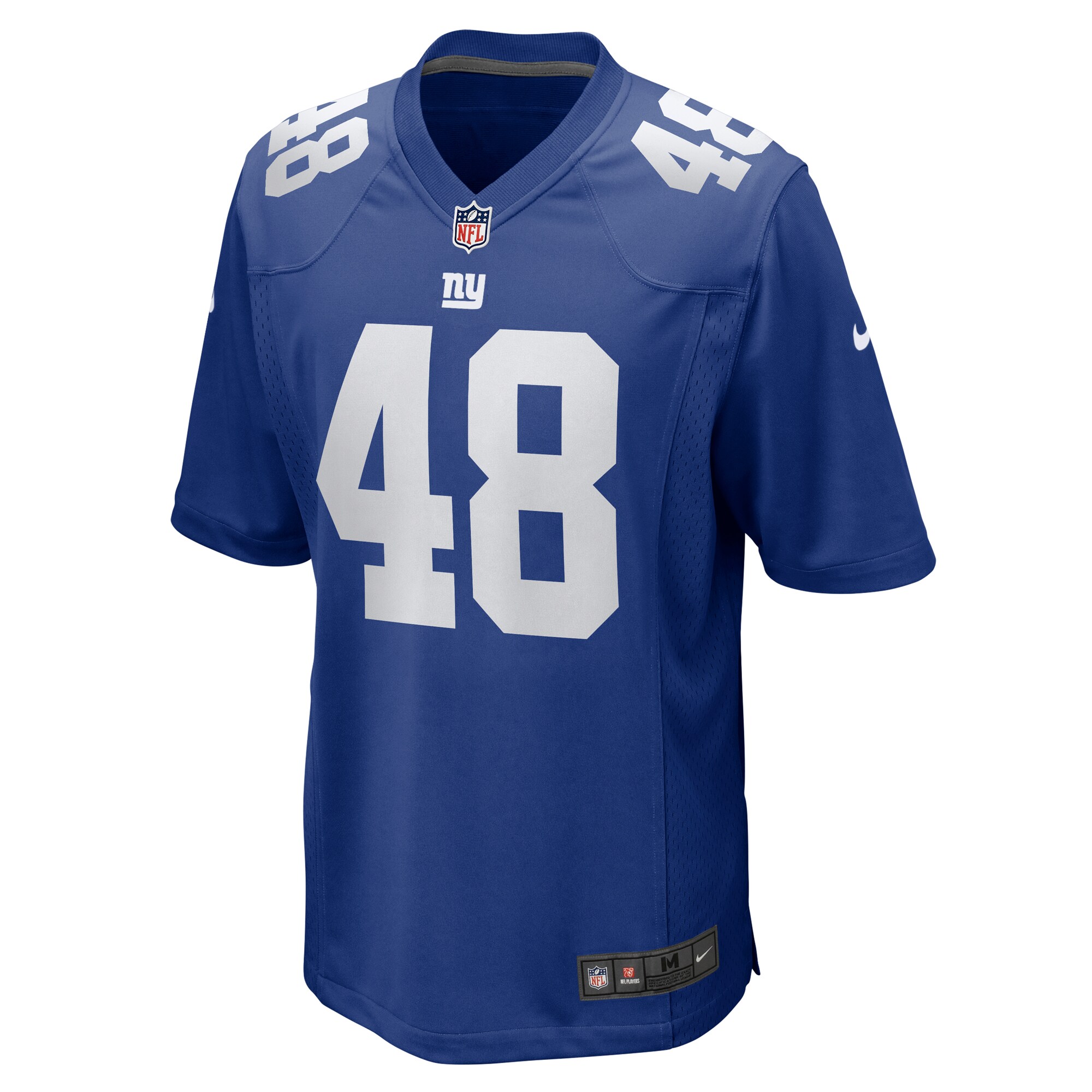 New York Giants Benton Whitley Royal Team Game NFL Jersey Men's