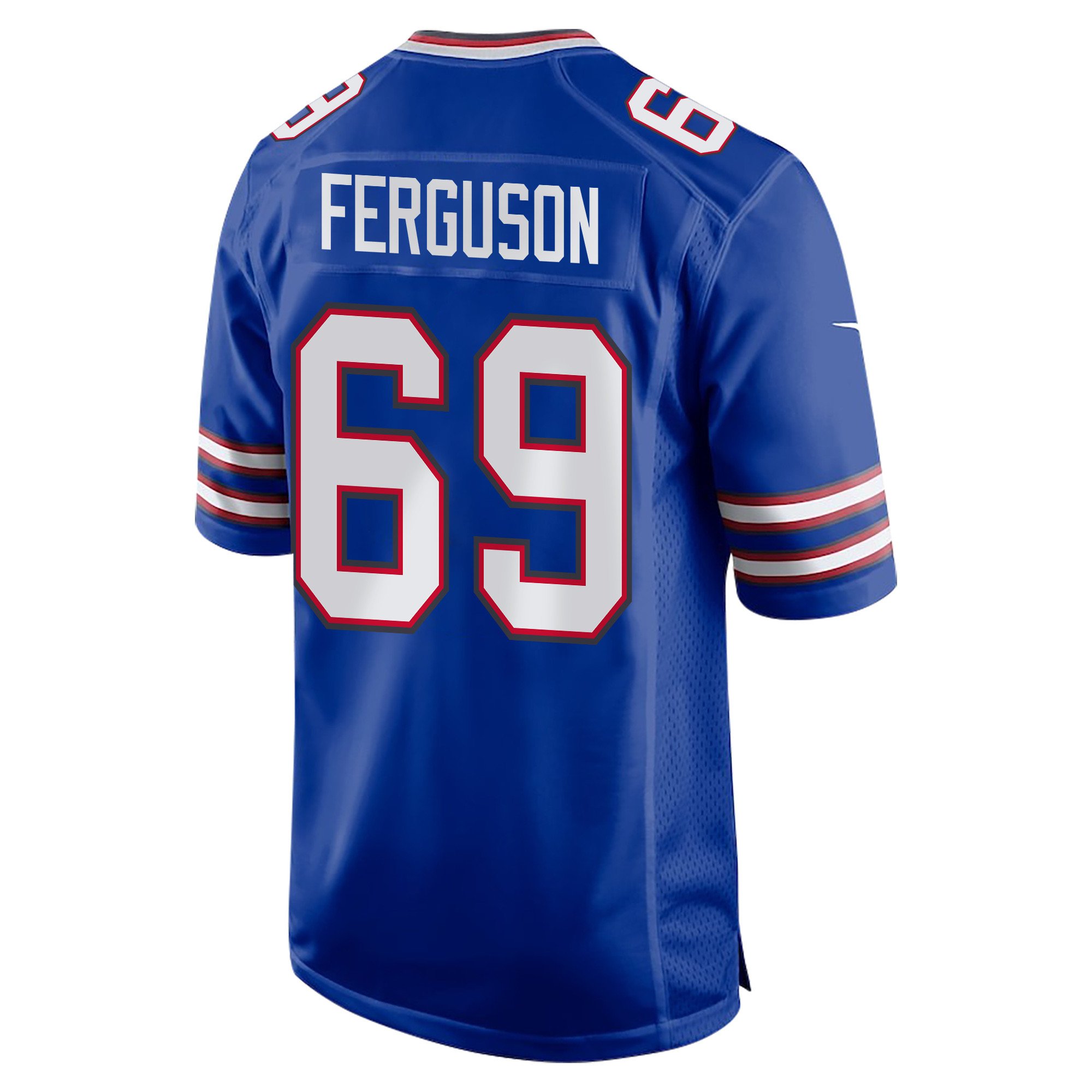Reid Ferguson 69 Buffalo Bills Super Bowl LIX Champions Patch New Orleans A Symphony of Sport' EMBROIDERED Game Royal NFL Jersey Men's