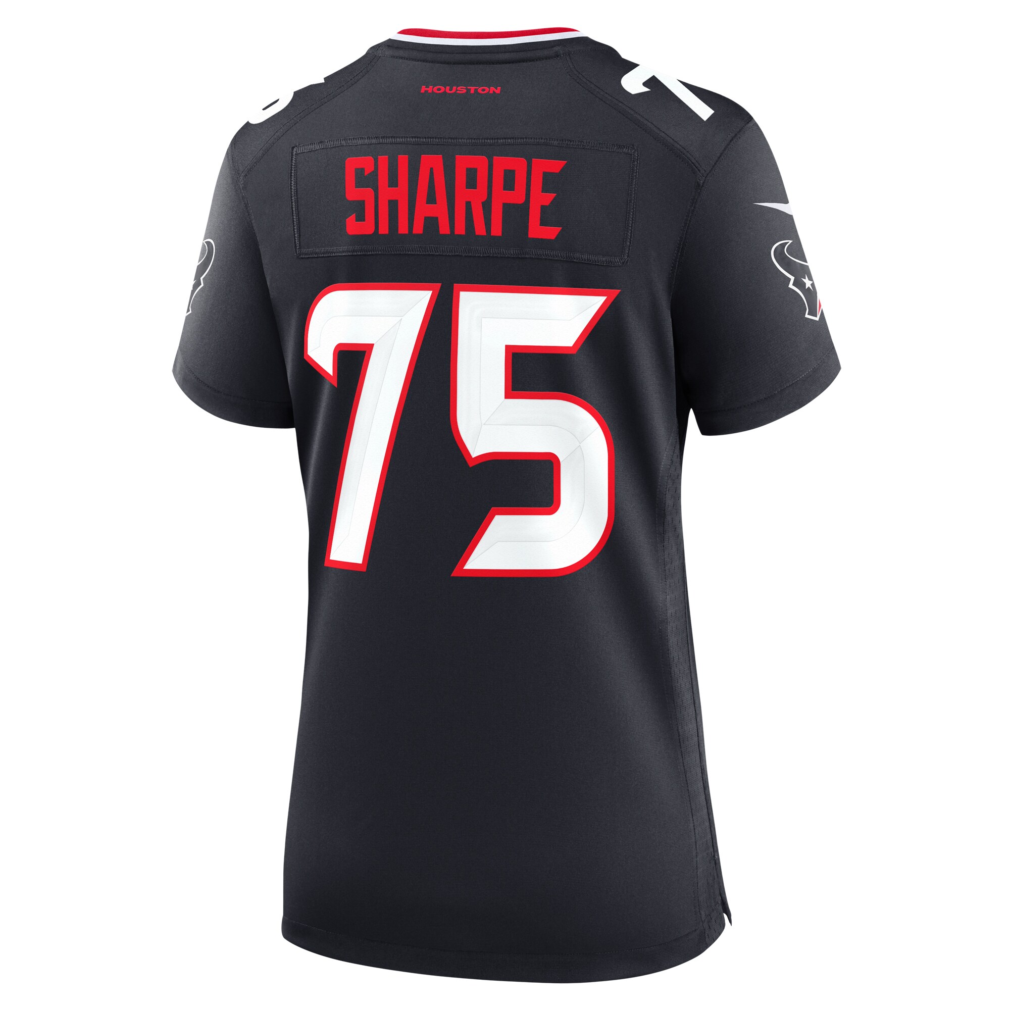 Houston Texans David Sharpe Navy Team Game NFL Jersey Women's