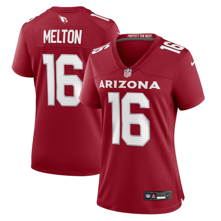 Max Melton 16 Arizona Cardinals Game Cardinal NFL Jersey Women's