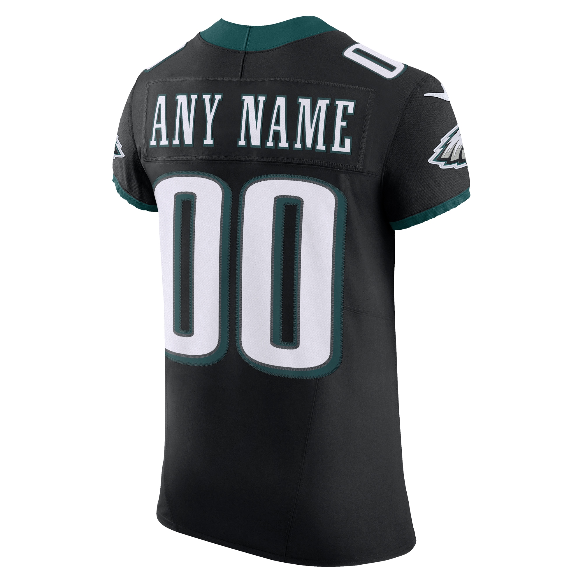 Philadelphia Eagles Black Alternate Vapor F.U.S.E. Elite Custom NFL Jersey Men's