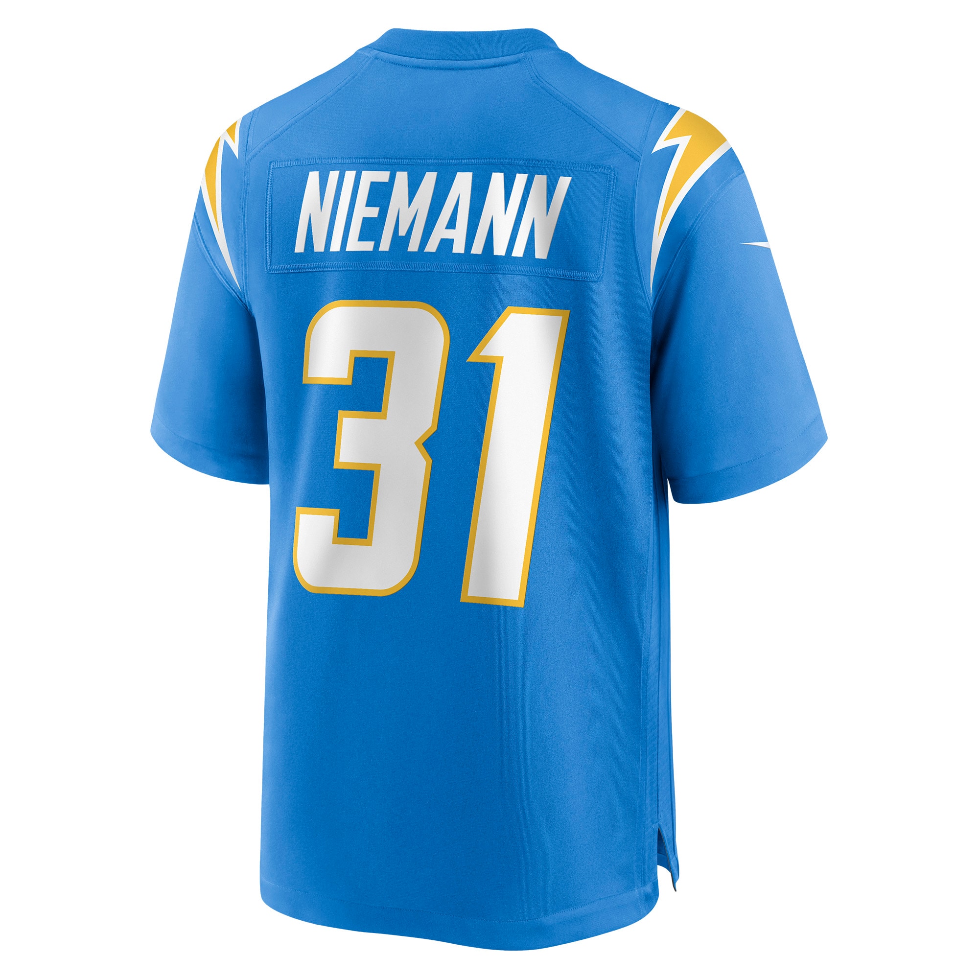 Los Angeles Chargers Nick Niemann Powder Blue Game Player NFL Jersey Men's