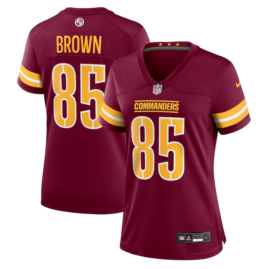 Noah Brown 85 Washington Commanders Game Burgundy NFL Jersey Women's