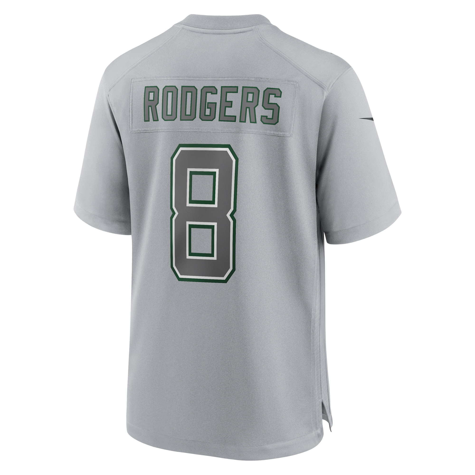 New York Jets Aaron Rodgers Heather Gray Atmosphere Fashion Game NFL Jersey Men's