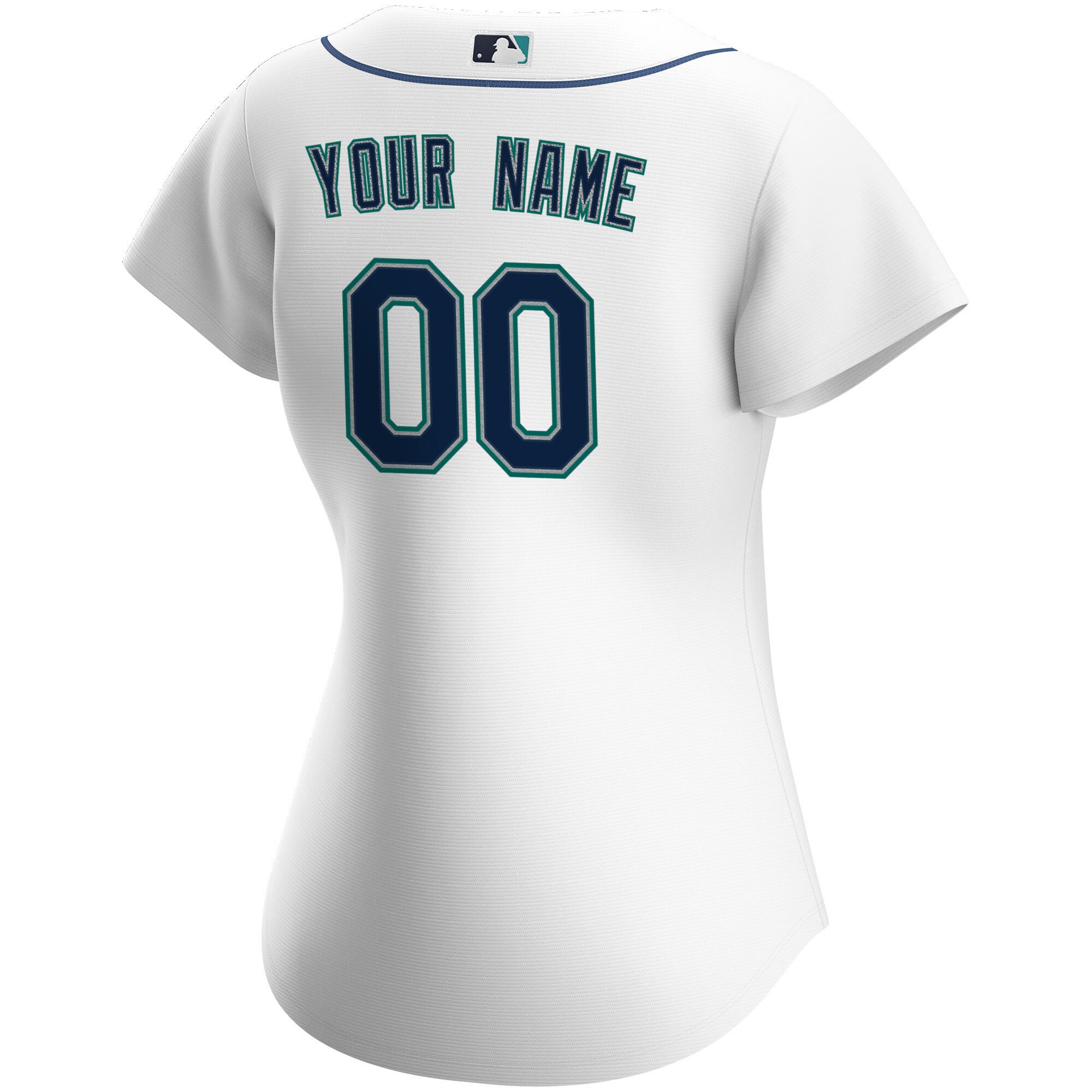 Seattle Mariners White Home Custom MLB Jersey Women's