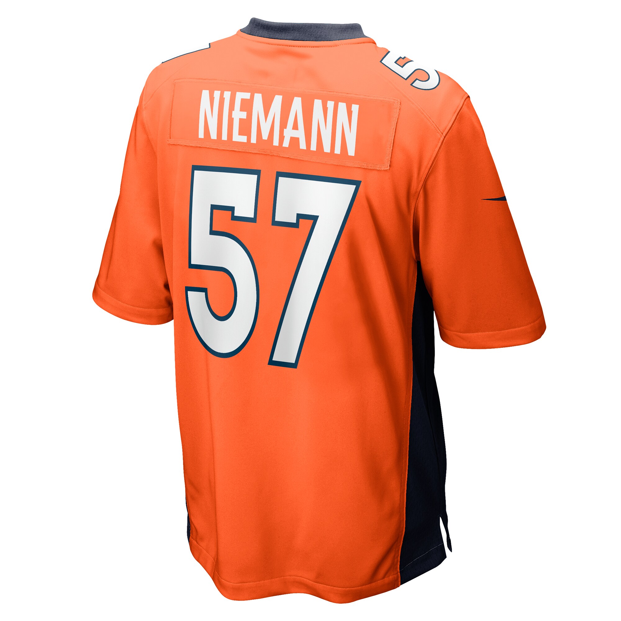 Denver Broncos Ben Niemann Orange Team Game NFL Jersey Men's