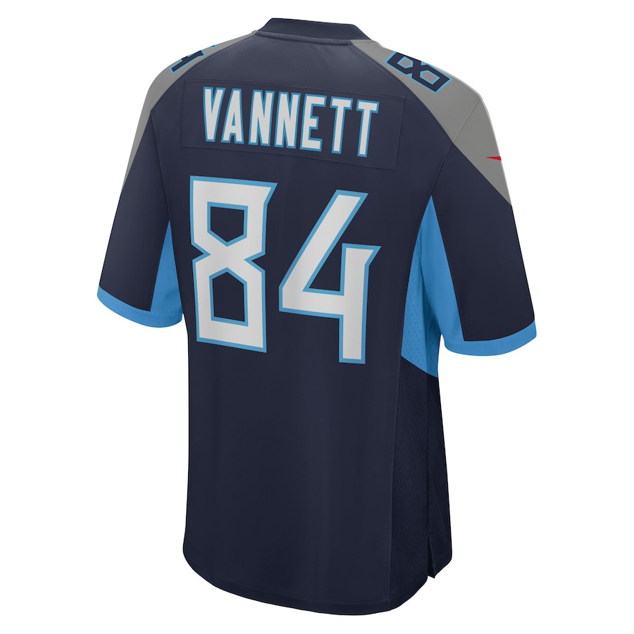 Nick Vannett 84 Tennessee Titans Game Navy NFL Jersey Men's