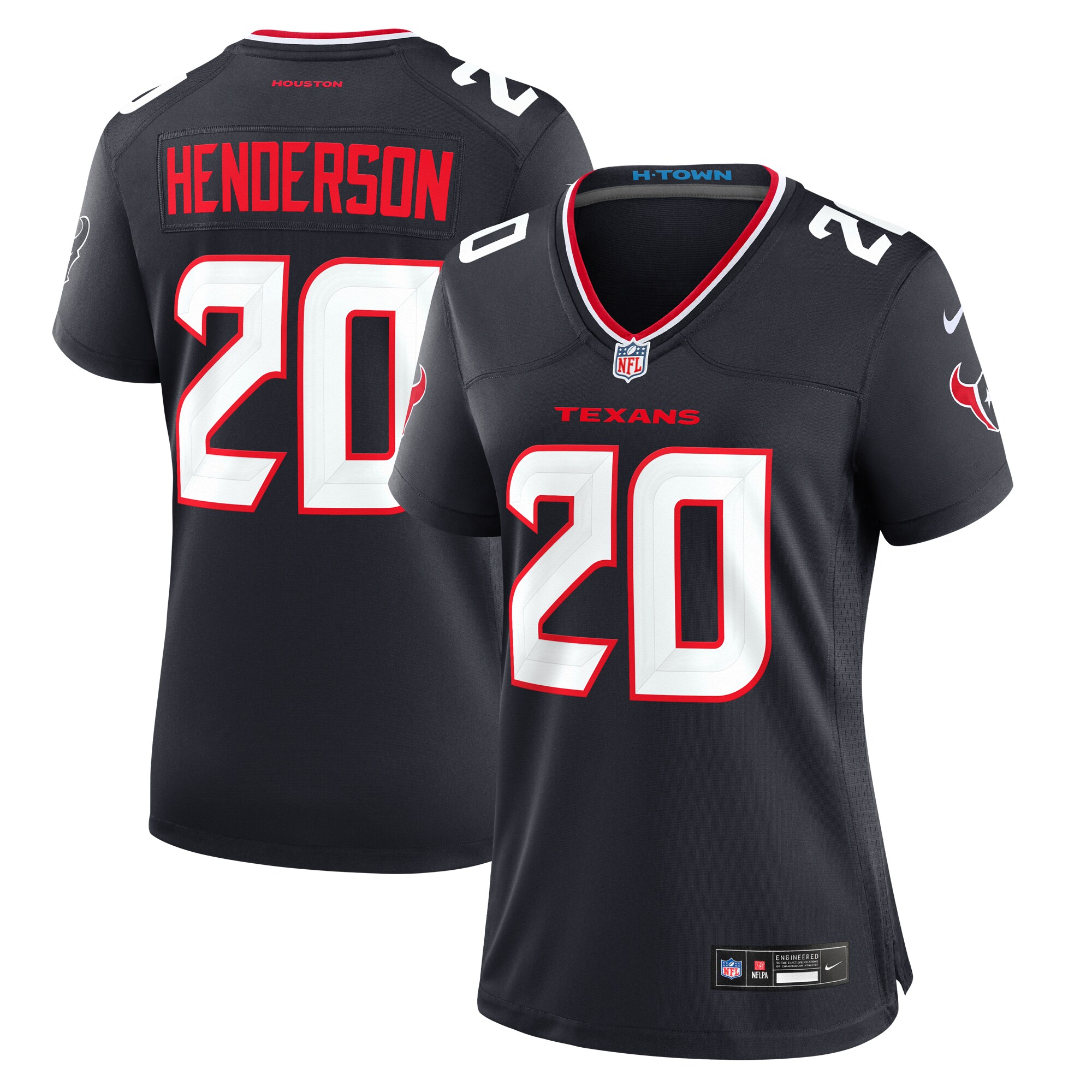 Houston Texans C.J. Henderson Navy Team Game NFL Jersey Women's