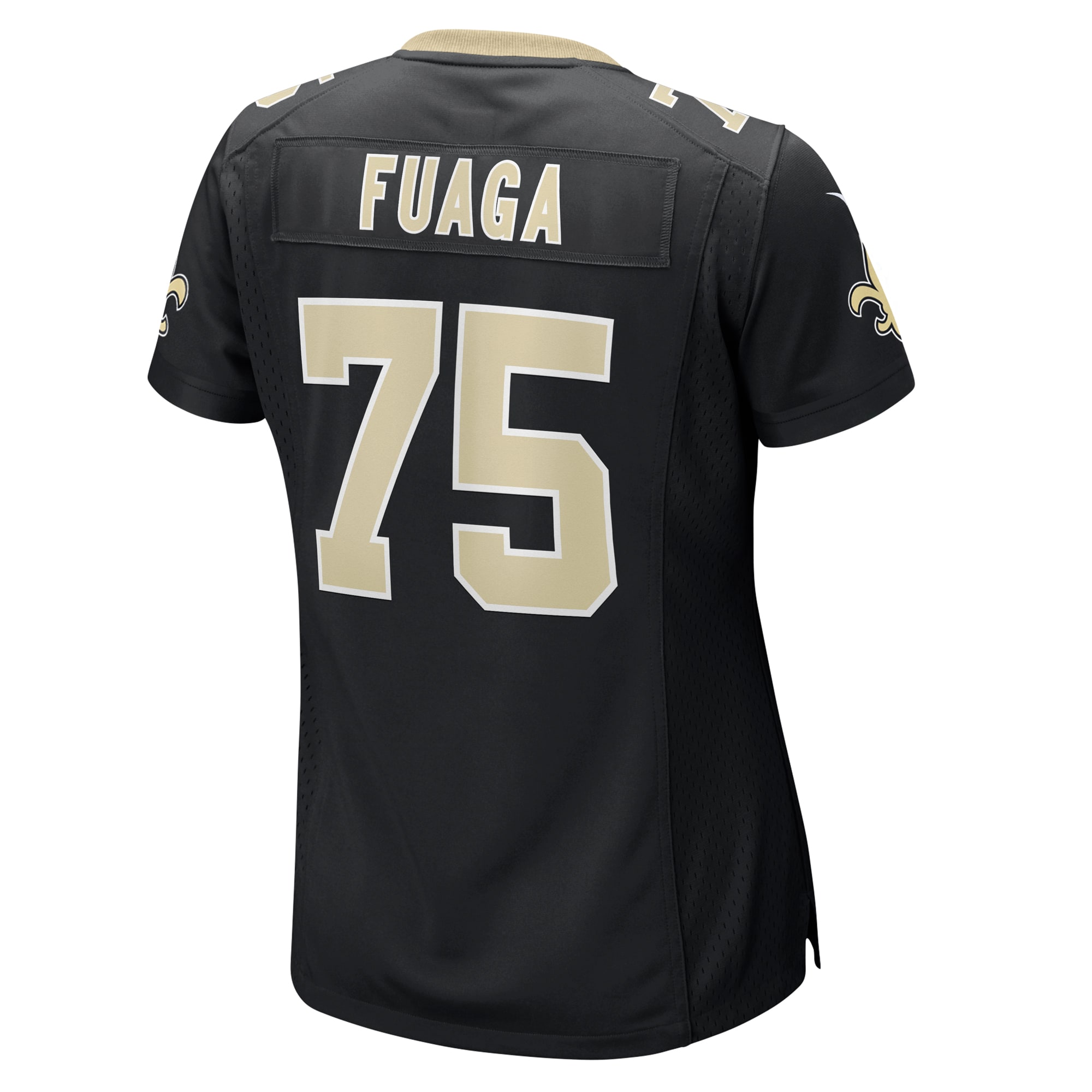 New Orleans Saints Taliese Fuaga Black Game NFL Jersey Women's