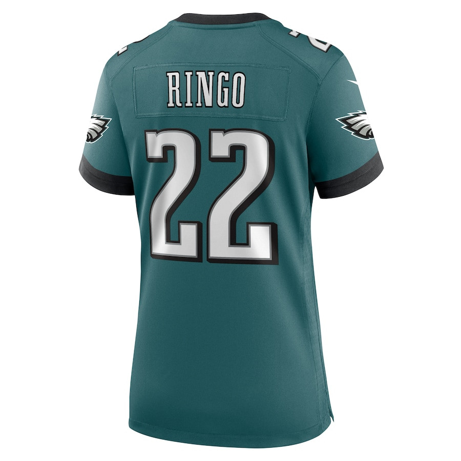 Kelee Ringo 22 Philadelphia Eagles Team Game Midnight Green NFL Jersey Women's