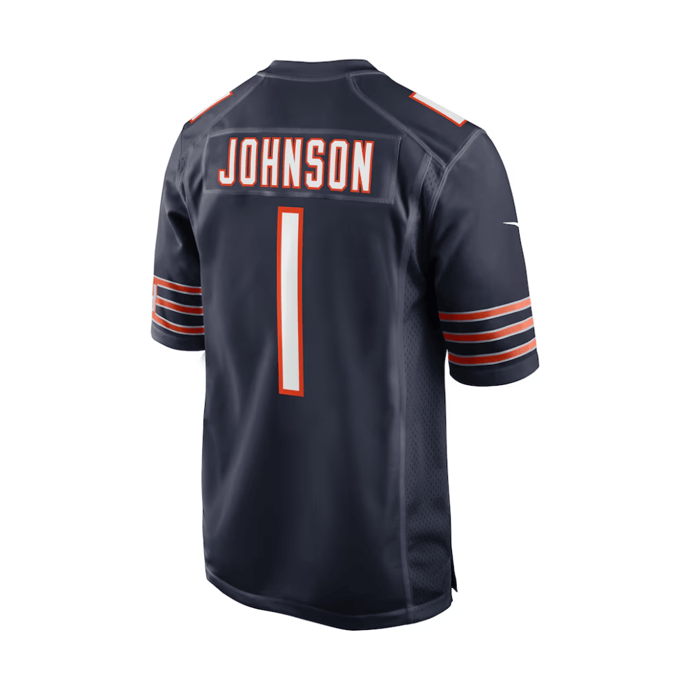 Jaylon Johnson 1 Chicago Bears 2025 Pro Bowl Patch Game Navy NFL Jersey Men's