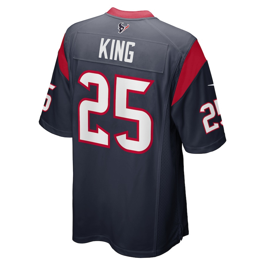 Desmond King 25 Houston Texans Game Navy NFL Jersey Men's