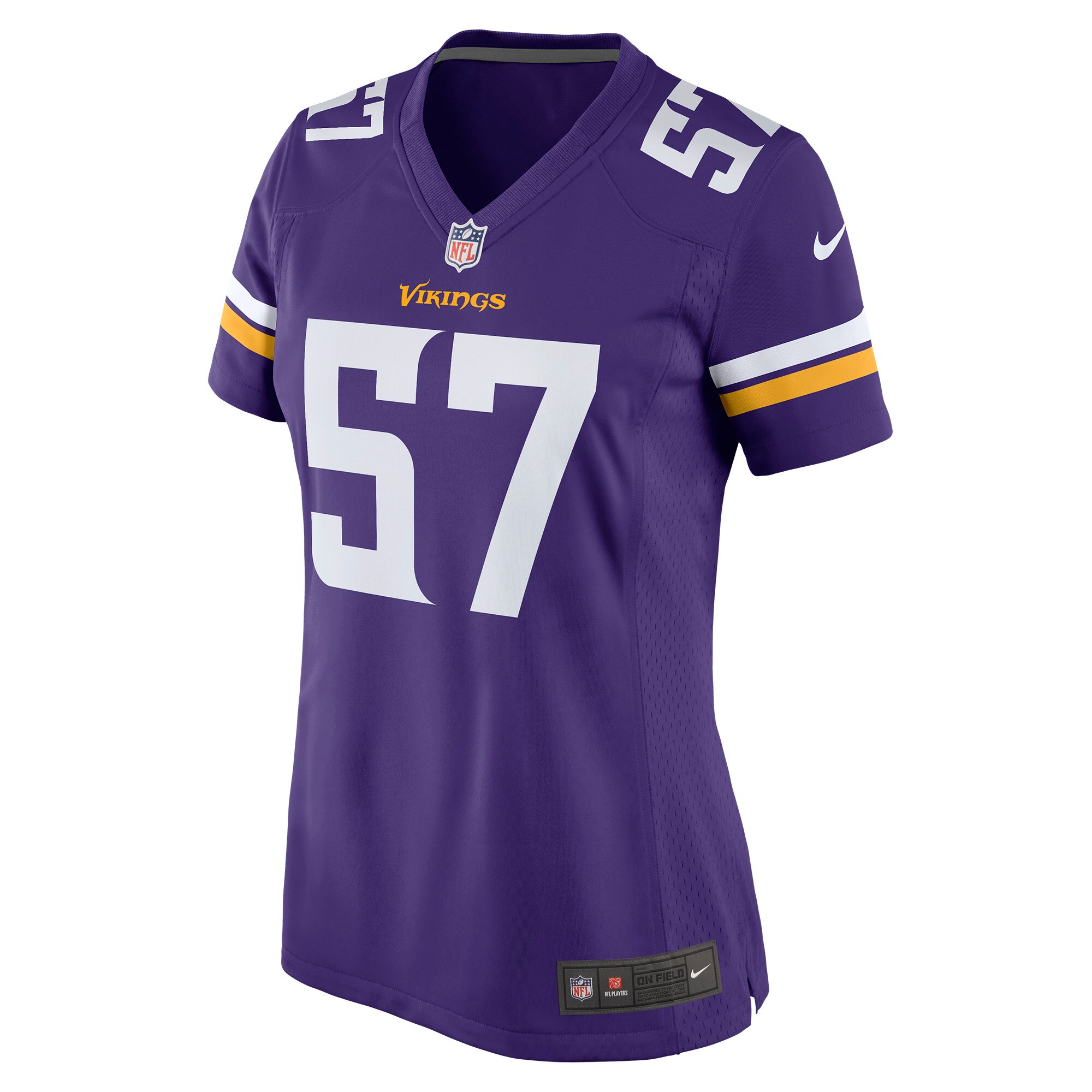 Minnesota Vikings Ryan Connelly Purple Game NFL Jersey Women's
