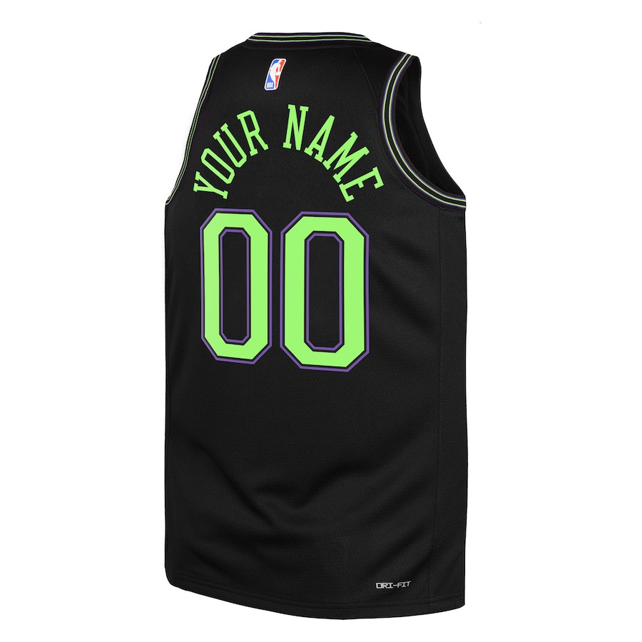 New Orleans Pelicans 2023/24 City Edition Swingman Custom Black NBA Jersey Youth