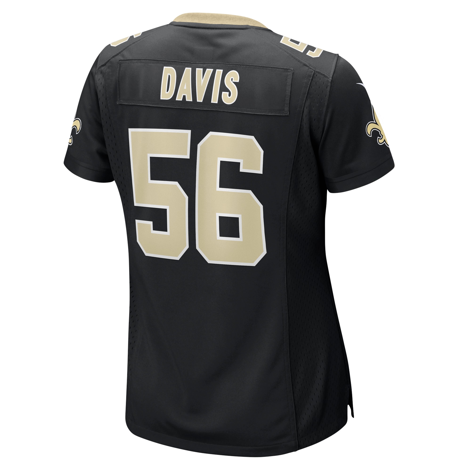 New Orleans Saints Demario Davis Black Game NFL Jersey Women's