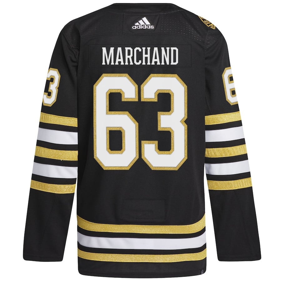 Brad Marchand 63 Boston Bruins Primegreen Black NHL Jersey Men's