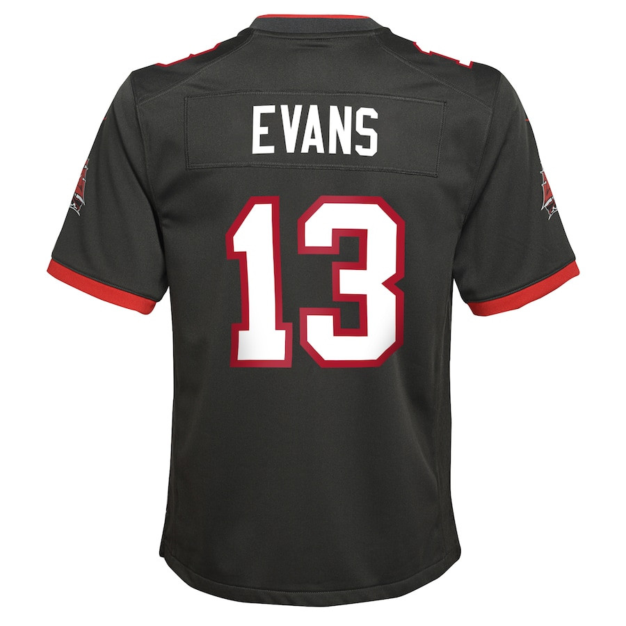 Mike Evans 13 Tampa Bay Buccaneers Game Pewter NFL Jersey Youth