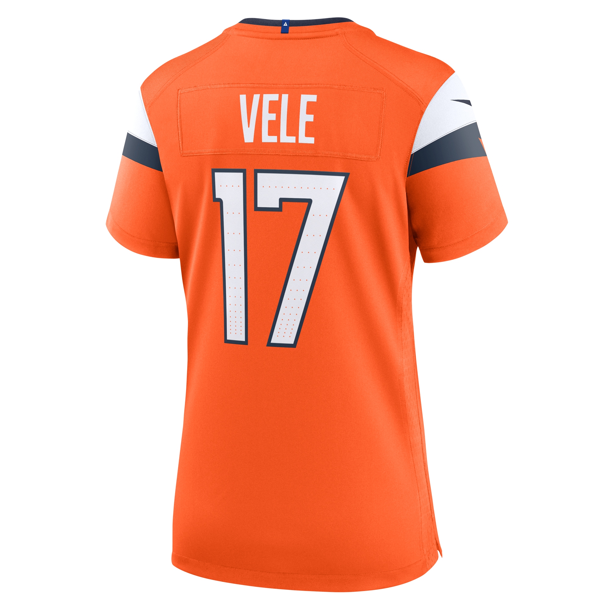 Denver Broncos Devaughn Vele Orange Team Game NFL Jersey Women's