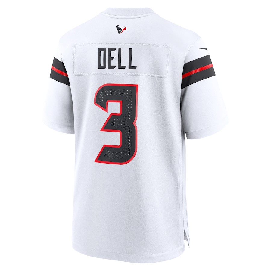 Tank Dell 3 Houston Texans Game White NFL Jersey Men's