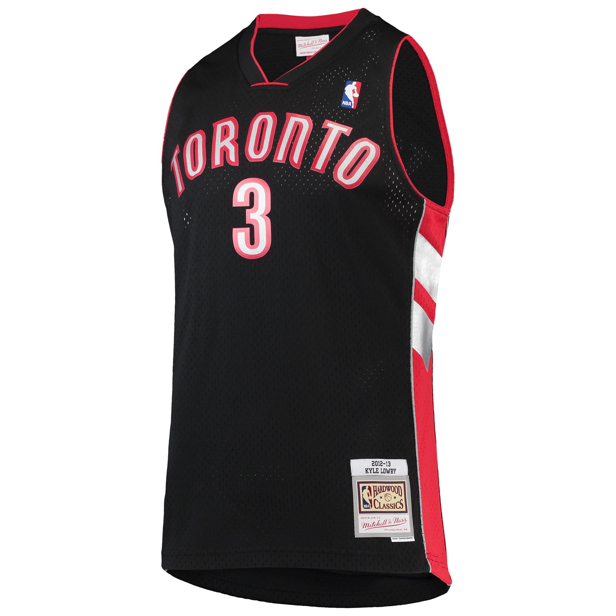 Mitchell Ness Kyle Lowry Black Toronto Raptors Hardwood Classics Swingman NBA Jersey Men's