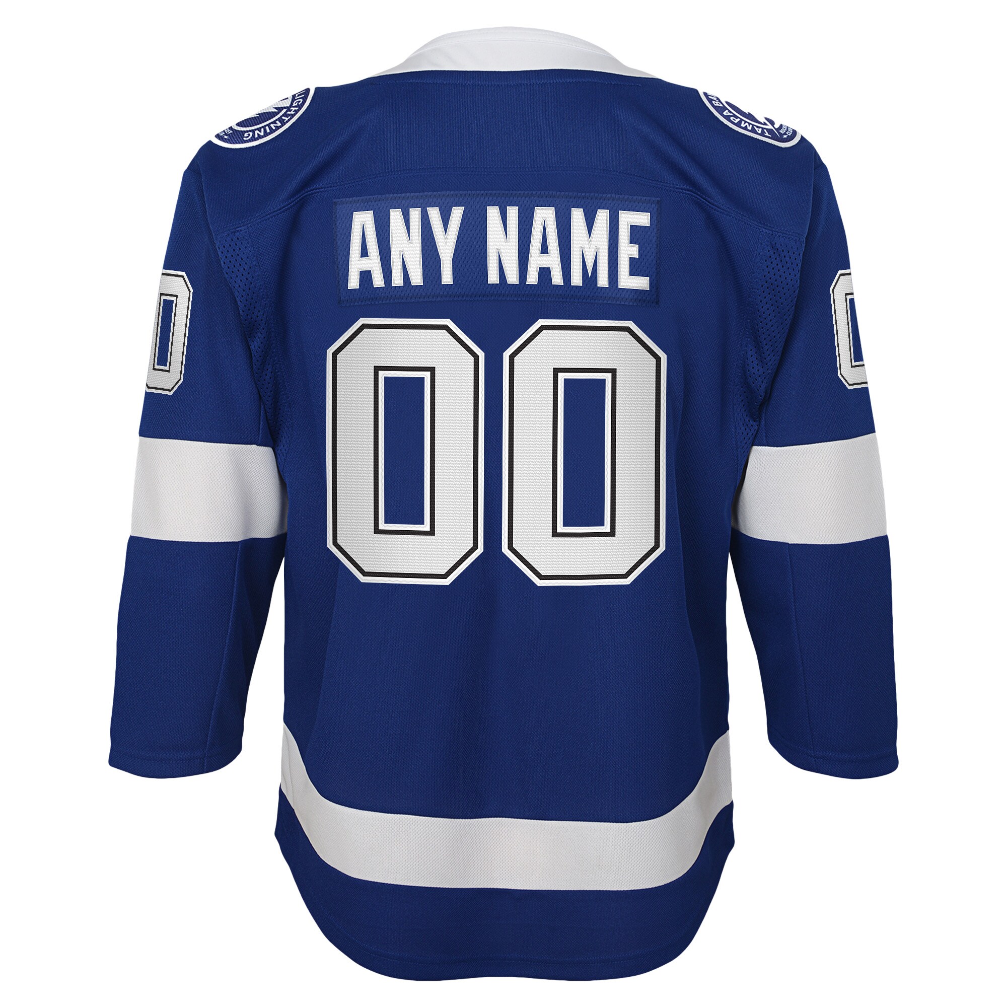 Tampa Bay Lightning Blue Home Custom Premier NHL Jersey Youth