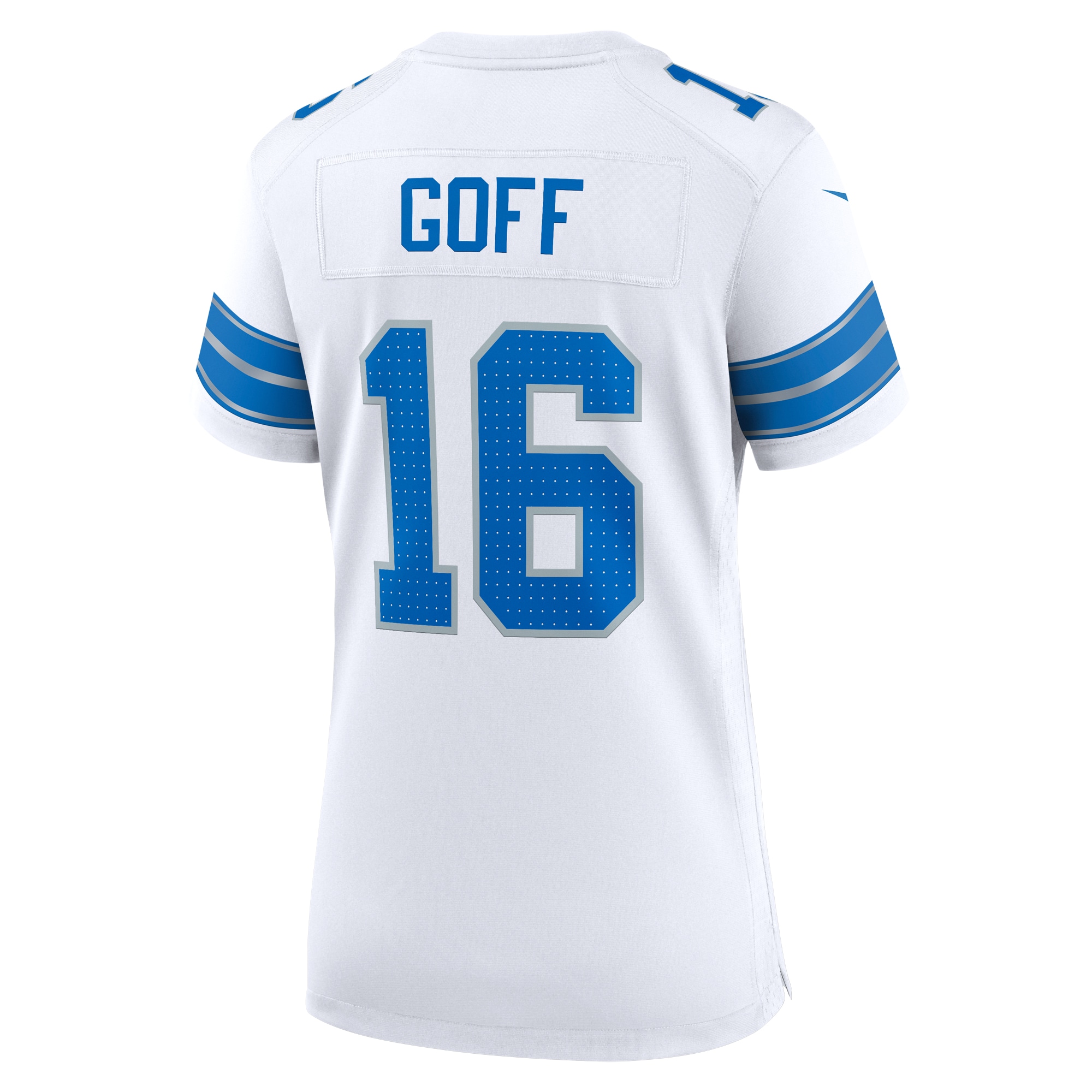 Detroit Lions Jared Goff White Game NFL Jersey Women's