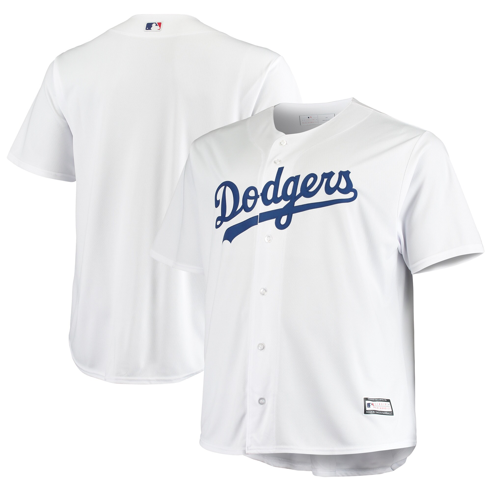 Los Angeles Dodgers White Big Tall Team MLB Jersey Men's