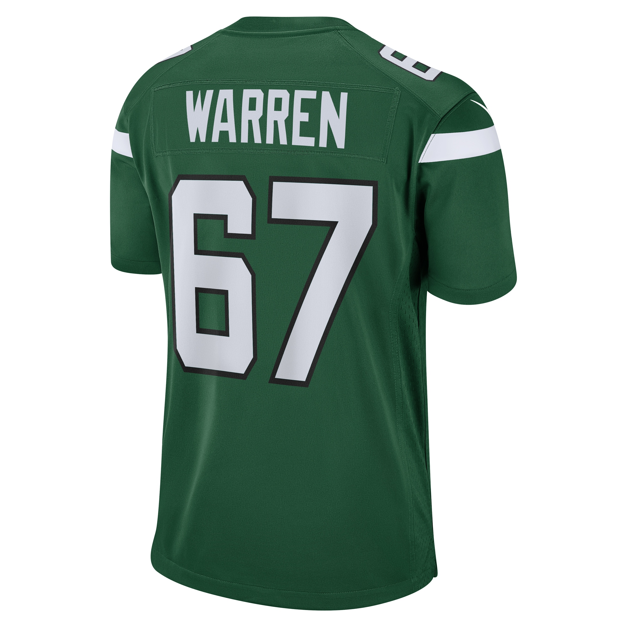 New York Jets Carter Warren Gotham Green Game NFL Jersey Men's
