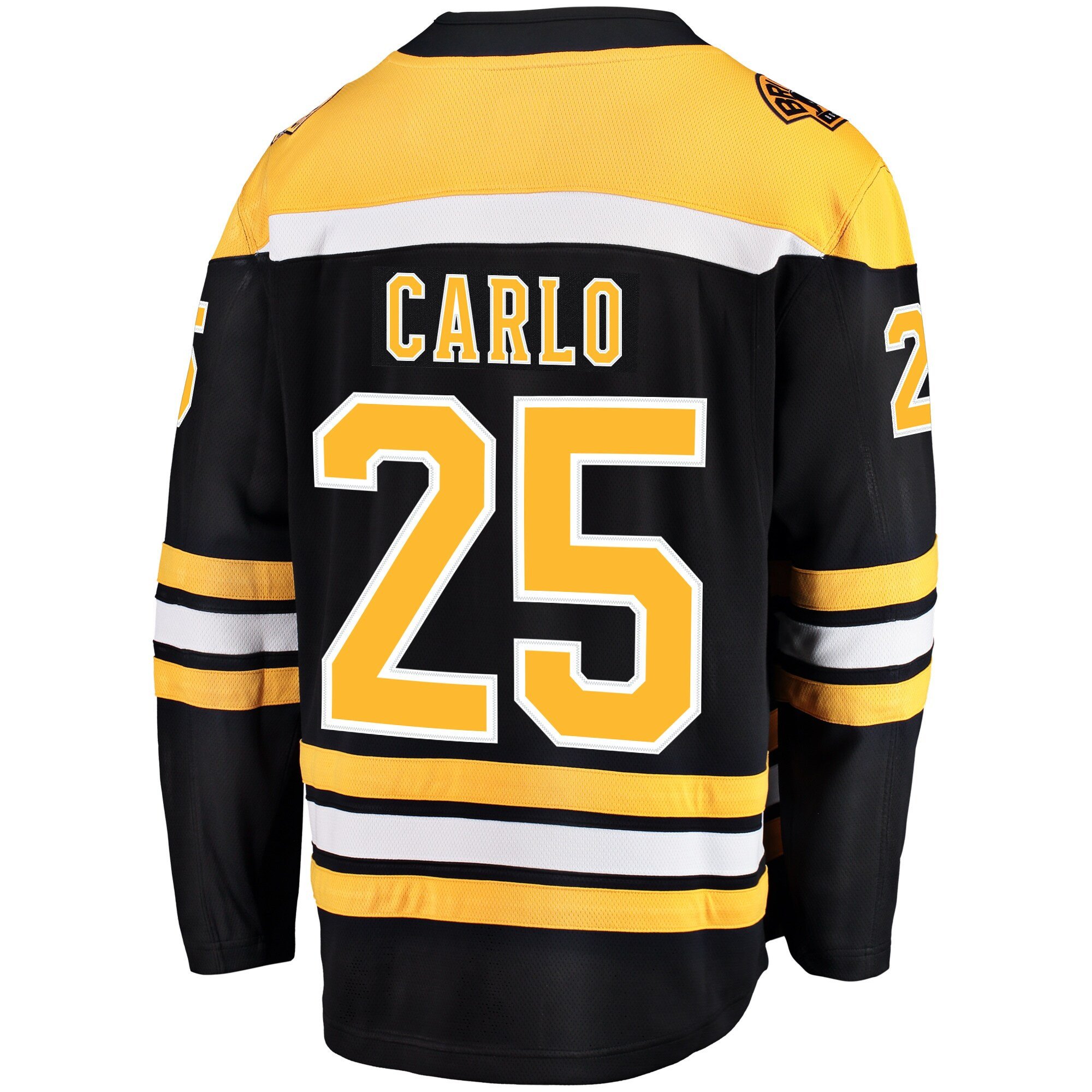 Brandon Carlo 25 Boston Bruins Breakaway Home Black NHL Jersey Men's